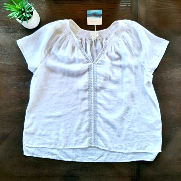 Cynthia Rowley Tops - NWT Cynthia Rowley boho 100% linen top